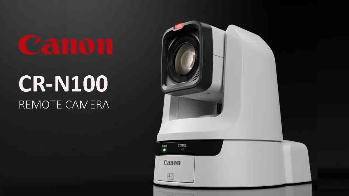 La gama PTZ de Canon se amplía con un mando a distancia profesional y una nueva cámara, la PTZ CR-N100.