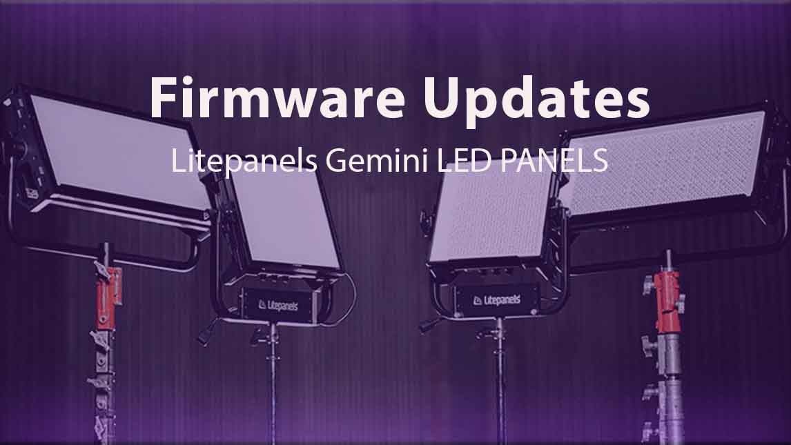 Ultima actualización de firmware para los paneles Litepanels Led Gemini 